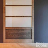 Uniek project in een kantoorpand-INDU DOORS-eikenhout,Entree,hal,kantoor,moderne afwerking,scheidingswand,trap-Uniek project in een kantoorpand-OBLY