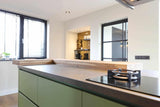 Unieke keuken met groen kookeiland-PAUL THEUWS INTERIEUR-Keuken-Unieke keuken met groen kookeiland-OBLY