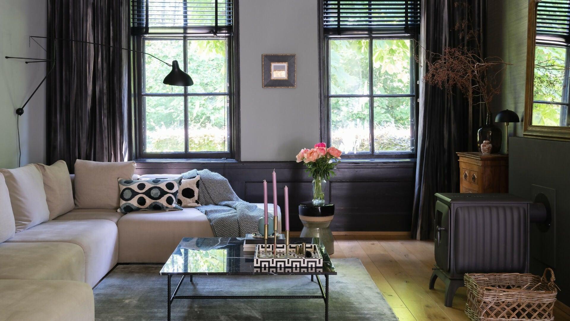 Van Stal tot Stijl-Atelier Det-industrieel landelijk interieur,karakteristieke woning renovatie,keuken,keuken in woonboerderij,landelijk modern interieur,stal verbouwd tot woning,woning met houten balken,woonboerderij renovatie,woonkamer-Boerderijtransformatie Rotterdam – Tijdloos Familiehuis-OBLY