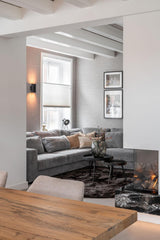 Verbouwing boerderij Etten-Leur-Studio Thirty Two-Woonkamer-Luxe maatwerk keuken en woonkamer met marmer-OBLY