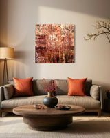 Vrije abstracte schilderijen als inspiratiebron voor maatwerk-Marella Hesseling-woonkamer-Abstracte schilderijen vol gelaagdheid & karakter | Vrij werk & maatwe-OBLY