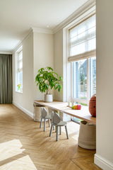 Warm familiehuis in Arnhem met maatwerk leefkeuken-Laura Hindriks interieurontwerp-Badkamer,Interieurontwerp,Keuken,leefkeuken,maatwerk keuken,nieuwbouwwoning,visgraatvloer-Nieuwbouwwoning Arnhem | Warm interieur met maatwerk keuken-OBLY
