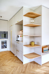 Warm familiehuis in Arnhem met maatwerk leefkeuken-Laura Hindriks interieurontwerp-Badkamer,Interieurontwerp,Keuken,leefkeuken,maatwerk keuken,nieuwbouwwoning,visgraatvloer-Nieuwbouwwoning Arnhem | Warm interieur met maatwerk keuken-OBLY