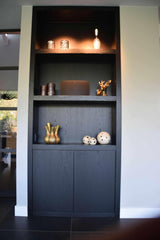 Zwarte moderne maatwerk keuken met strak design-Anselm Oome Interieurbouw-Keuken,Keuken inspiratie,maatwerk keuken,moderne keuken,strak keukenontwerp,zwarte keuken-Zwarte moderne maatwerk keuken | Anselm Oome Interieurbouw-OBLY