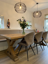 blauwe maatwerk keuken en woonkamer-lin design-blauwe-keuken,design-keuken,interieur-keuken,keuken-inrichting,keuken-interieur,keuken-met-kleur,keuken-op-maat,keuken-renovatie,maatwerk-keuken,maatwerk-meubel,marmerlook-werkblad,moderne-keuken-OBLY