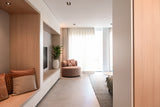 maatwerk interieur met wandkast en moderne leefkeuken-Studio Thirty Two-interieur-ontwerp,interieur-renovatie,maatwerk-interieur,maatwerk-kasten,maatwerk-wandkast,modern-interieur,moderne-keuken,open-leefruimte,woning-verbouwing,Woonkamer,woonkamer-ontwerp-OBLY