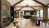 Landelijk interieur met moderne luxe
