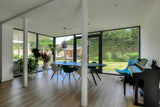 Aanbouw met eethoek en veranda-lab-R architectenbureau-Eetkamer-OBLY