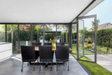 Aanbouw met glazen vouwwand-Busscher Serrebouw-Aanbouw,alle,Tuinen,Woonkamer-Aanbouw met glazen vouwwand | OBLY.com-OBLY