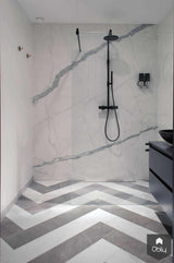 Badkamer grote marmeren wandtegels-Ijzersterk Interieurontwerp-alle,Badkamer-OBLY