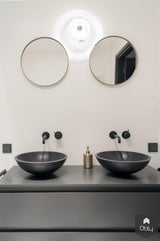 Badkamer grote marmeren wandtegels-Ijzersterk Interieurontwerp-alle,Badkamer-OBLY