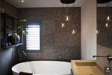 Badkamer industrieel met cocoswand-Wood Creations-alle,Badkamer-OBLY
