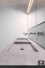 Badkamer met eikenhout en beton-Solidus Meubelen-alle,Badkamer-OBLY