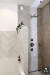 Badkamer met terrazzo tegels en visgraat motief-Studio Lieke Sanders-alle,Badkamer-OBLY