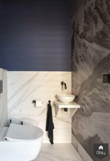 Badkamer met waterbestendig behang-Ijzersterk Interieurontwerp-alle,Badkamer-OBLY