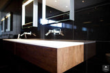 Badkamermeubel eiken hout - badkamer hoogglans zwart-Wood Creations-alle,Badkamer-OBLY