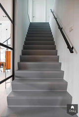 Betonlook vloer met stalen deuren-Willem Designvloeren B.V.-alle,Woonkamer-Betonlook vloer met stalen deuren | OBLY.com-OBLY