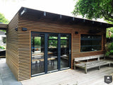 Boothuis bekleed met hout-LOTarchitectuur-Aanbouw,alle-OBLY