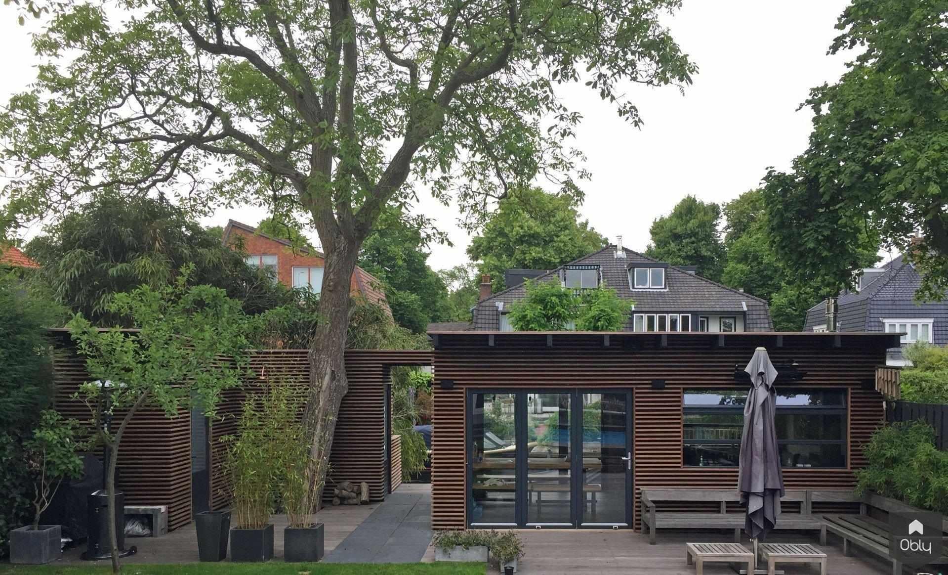 Boothuis bekleed met hout-LOTarchitectuur-Aanbouw,alle,boothuis ontwerp,houten boothuis,moderne tuinarchitectuur,tuinhuis hout-OBLY