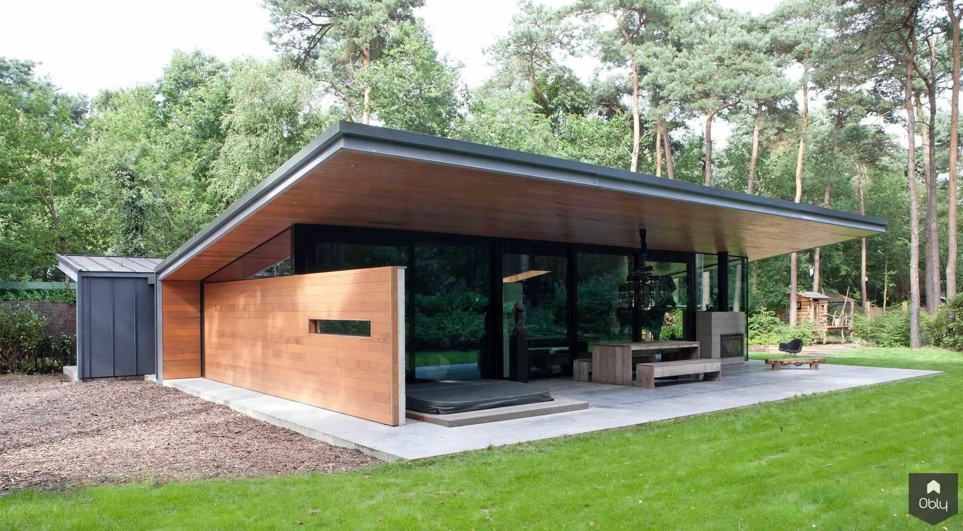 Bosvilla Helvoirt-Otten van Eck-alle,Exterieur vrijstaand,GroteRaampartijen,HorizontaleArchitectuur,HoutenGevelbekleding,Natuurinpassing,OpenLeefruimte,WonenInHetGroen-OBLY