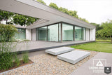 Buitenzonwering elecktrische screen-Caspar Dekkers Interieurs-alle,buitenzonwering screen,elektrische buitenzonwering,elektrische screens zonwering,Exterieur,moderne zonwering woning,screens buitenzonwering,zonwering grote ramen,zonwering moderne villa-OBLY