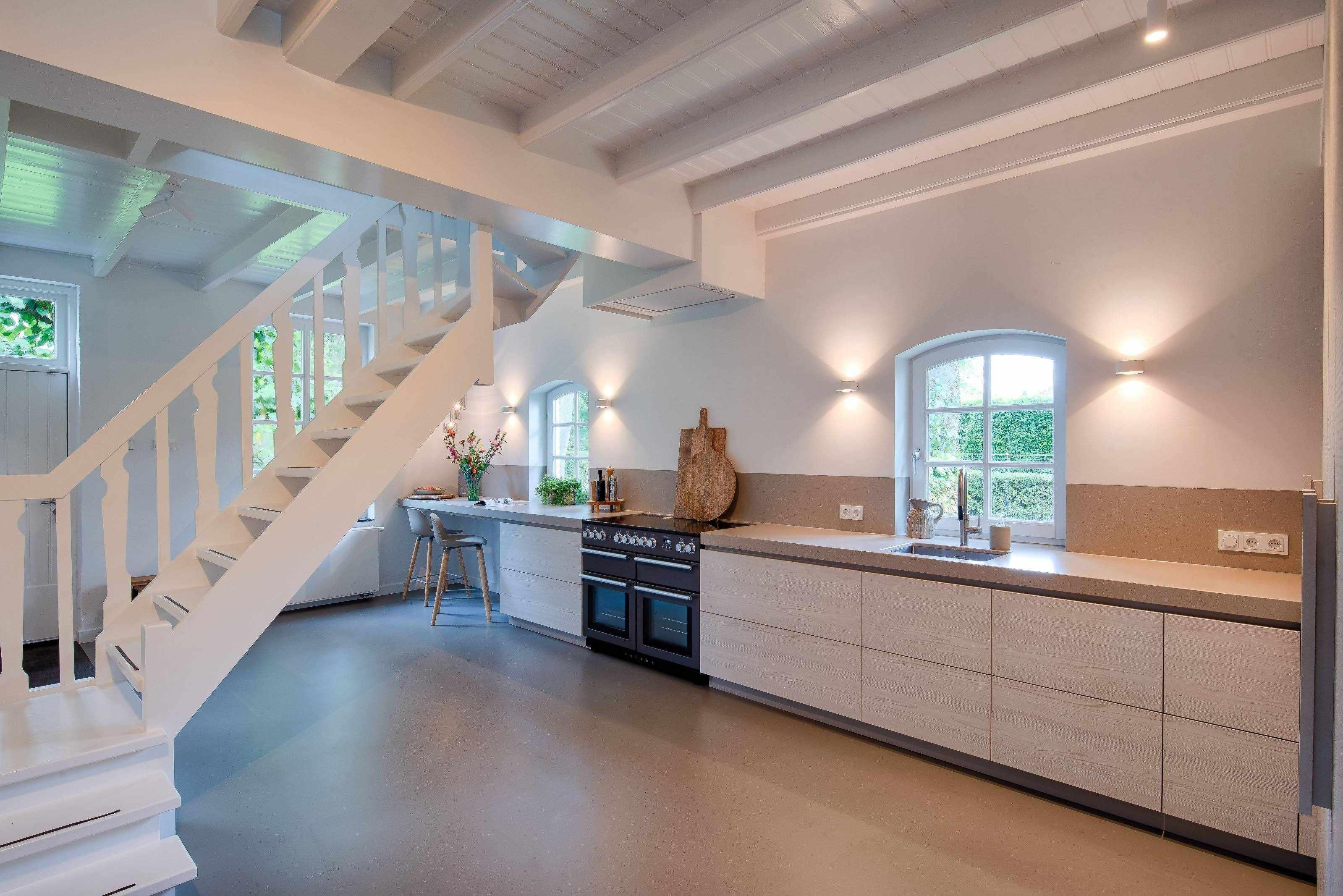 Compleet interieur woonboerderij-DWB2C-alle,compleet interieur woonboerderij,Keuken,landelijke keuken op maat,maatwerk keuken woonboerderij,modern landelijk interieur,renovatie woonboerderij interieur,Woonkamer-OBLY