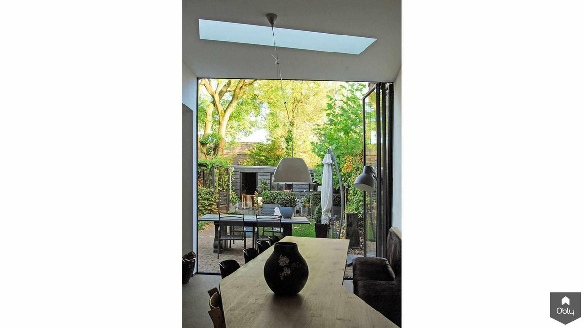 Complexe aanbouw met kookeiland-Van Os Architecten-Aanbouw,alle,maatwerk oplossing,open woonkeuken,split level-OBLY