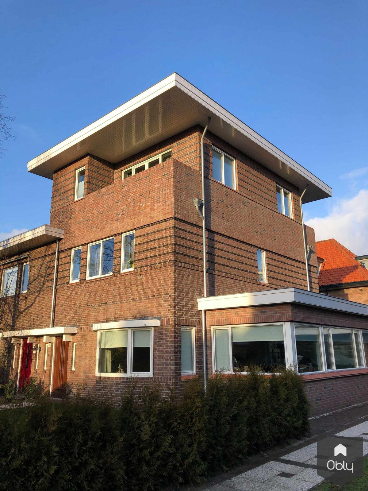 Dakopbouw jaren 30 woning - Vogelwijk-Nugter Architectuur-ArchitectonischeInpassing,Exterieur,jaren 30 woning,Jaren30Architectuur,MetselwerkDetail,NieuweHaagseSchool,Stadsgezicht,UitkragendDak-OBLY