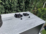 Design buitenkeuken natuurstenen werkblad-COOXS-alle,buiten koken in luxe tuin,buitenkeuken met natuurstenen werkblad,compacte buitenkeuken met barbecue,design buitenkeuken,exclusieve buitenruimte,luxe tuin met buitenkeuken,moderne buitenkeuken inspiratie,strakke wellness tuin-Design buitenkeuken natuurstenen werkblad-OBLY