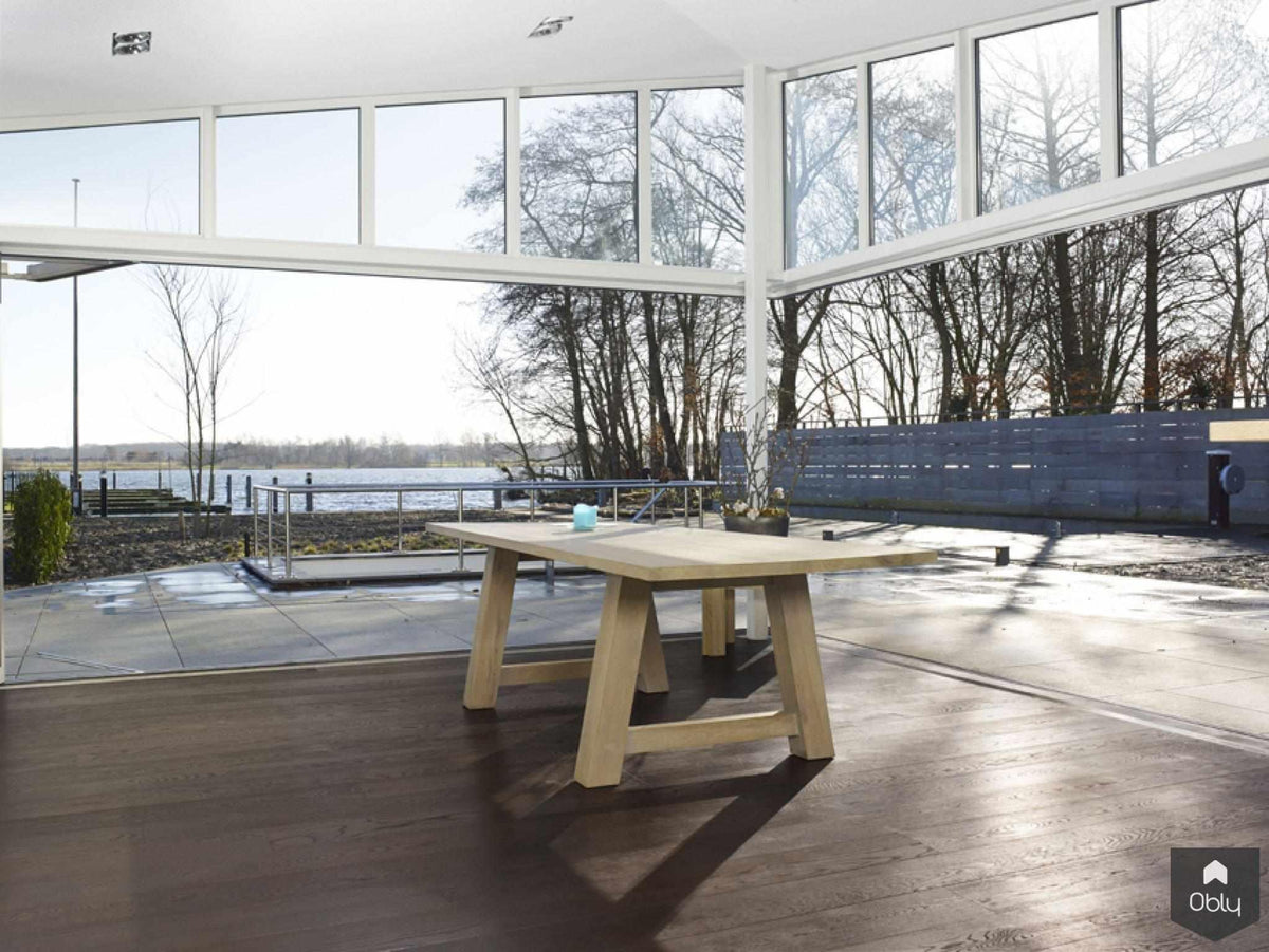 Donkere eiken parketvloer in leefkeuken-NOBEL Flooring-Aanbouw,alle-OBLY