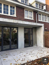 Doorkijkhaard in jaren 30 woning-Van der Pluijm Haard & Schouw-Woonkamer-Doorkijkhaard in jaren 30 woning-OBLY