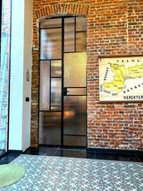 Dubbele scharnierdeuren met figuurglas-Stalendeurenhuys-keuken-Figuurglas dubbele scharnierdeuren-OBLY