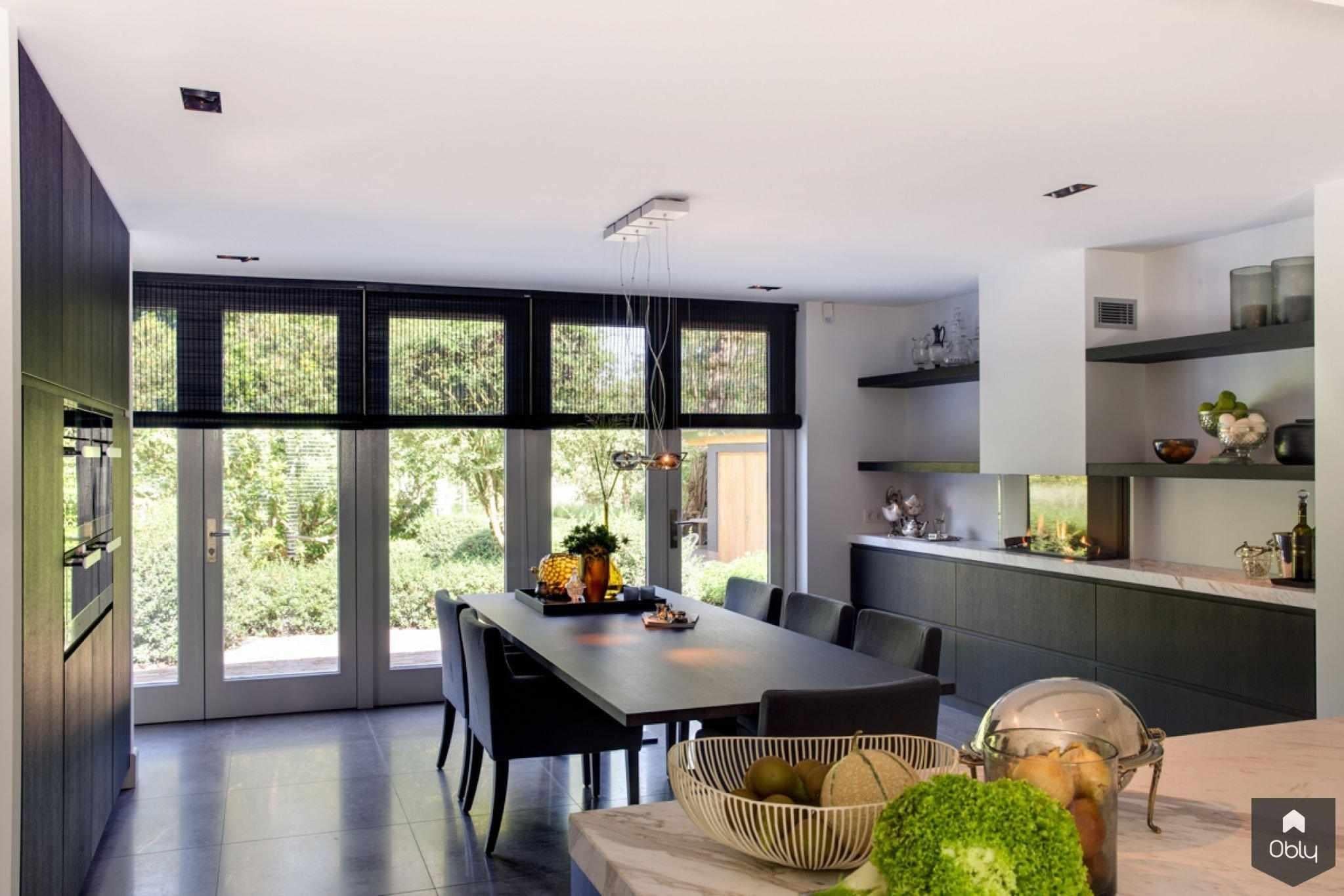 Eigentijds Jachthuis-Erik Koijen-alle,exclusieve woning,jachthuis renovatie,marmer interieur,wengé keuken,Woonkamer-OBLY