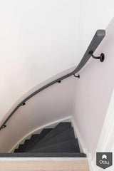 Eiken traprenovatie antraciet jaren 30 woning-Content Traprenovatie-alle,Entree hal trap-OBLY