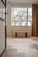 Elleboog visgraat-Vloerenhuis Amsterdam-woonkamer-Elleboog visgraat vloer van Bauwerk-OBLY