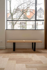 Elleboog visgraat-Vloerenhuis Amsterdam-woonkamer-Elleboog visgraat vloer van Bauwerk-OBLY