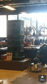 Flesgroene tegelkachel 1930-Gloed Tegelkachels-alle,Woonkamer-OBLY