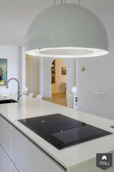 Frank! Witte keuken met Wave afzuigkap en wijnklimaatkast-Frank! Maatwerk Keukens-alle,Keuken-OBLY