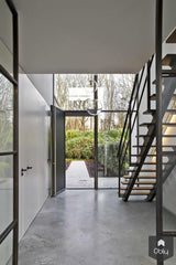Gevlinderde betonvloer in moderne villa-Willem Designvloeren B.V.-alle,Keuken-OBLY