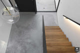 Gevlinderde betonvloer in moderne villa-Willem Designvloeren B.V.-alle,Keuken-OBLY