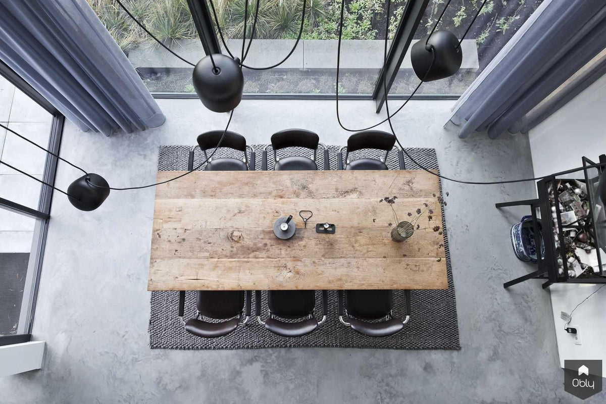 Gevlinderde betonvloer in moderne villa-Willem Designvloeren B.V.-alle,Keuken-OBLY