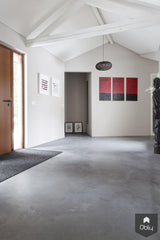 Gevlinderde woonbeton vloer-Willem Designvloeren B.V.-alle,gevlinderde woonbeton vloer,industriële betonvloer design,moderne betonvloer interieur,naadloze betonvloer woning,strakke woonbeton vloer,Woonkamer-OBLY