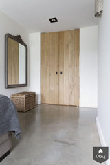 Gevlinderde woonbeton vloer in bad- en slaapkamer-Willem Designvloeren B.V.-alle,Slaapkamer-OBLY