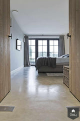 Gevlinderde woonbeton vloer in bad- en slaapkamer-Willem Designvloeren B.V.-alle,Slaapkamer-OBLY