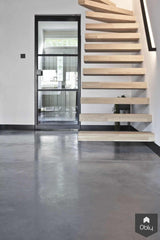 Gevlinderde woonbeton vloer in gecombineerde kleur-Willem Designvloeren B.V.-alle,Woonkamer-OBLY