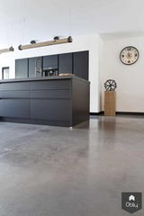 Gevlinderde woonbeton vloer in gecombineerde kleur-Willem Designvloeren B.V.-alle,Woonkamer-OBLY