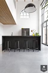 Gevlinderde woonbeton vloer in oude kerk-Willem Designvloeren B.V.-alle,Woonkamer-OBLY