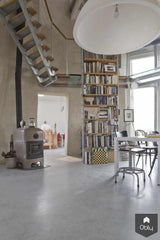 Gevlinderde woonbeton vloer in woon-watermolen-Willem Designvloeren B.V.-alle,Woonkamer-OBLY