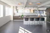 Glazen keuken in penthouse in oude fabriek-Bert van Vlijmen-alle,Keuken-OBLY