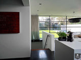 Greeploos wit kookeiland met corian blad-Keukenarchitectuur Midden Brabant-alle,Keuken-OBLY
